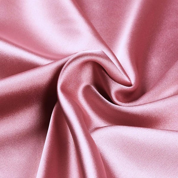 Silver Silk Duchess Satin Fabric