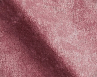 Dusty Rose  59/60" Wide Crushed Stretch Panne Velvet Velour Fabric