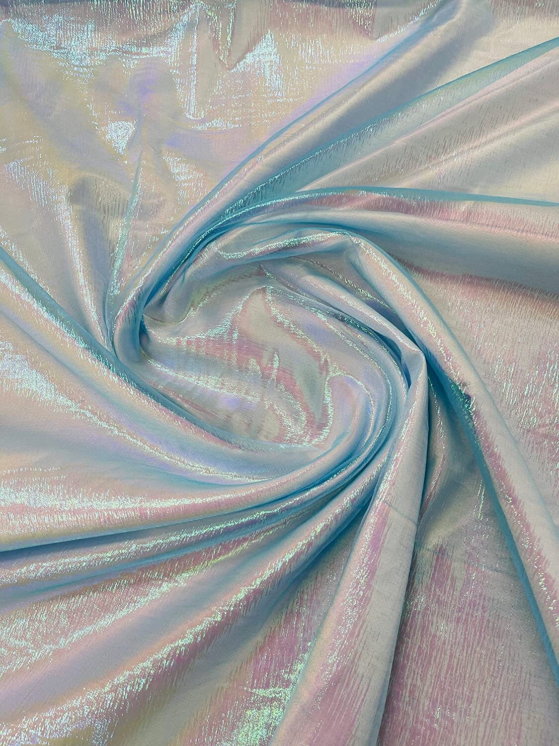 3Yard Sheer Fabric, Magic Laser Holographic Fabric, 59inch Iridescent  Fabric Sequin Fabric Gradient Organza Fabric Lace for Wedding Photography