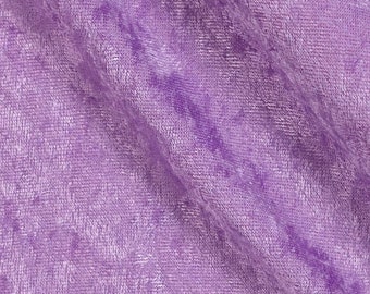 Lilac 59/60" Wide Crushed Stretch Panne Velvet Velour Fabric