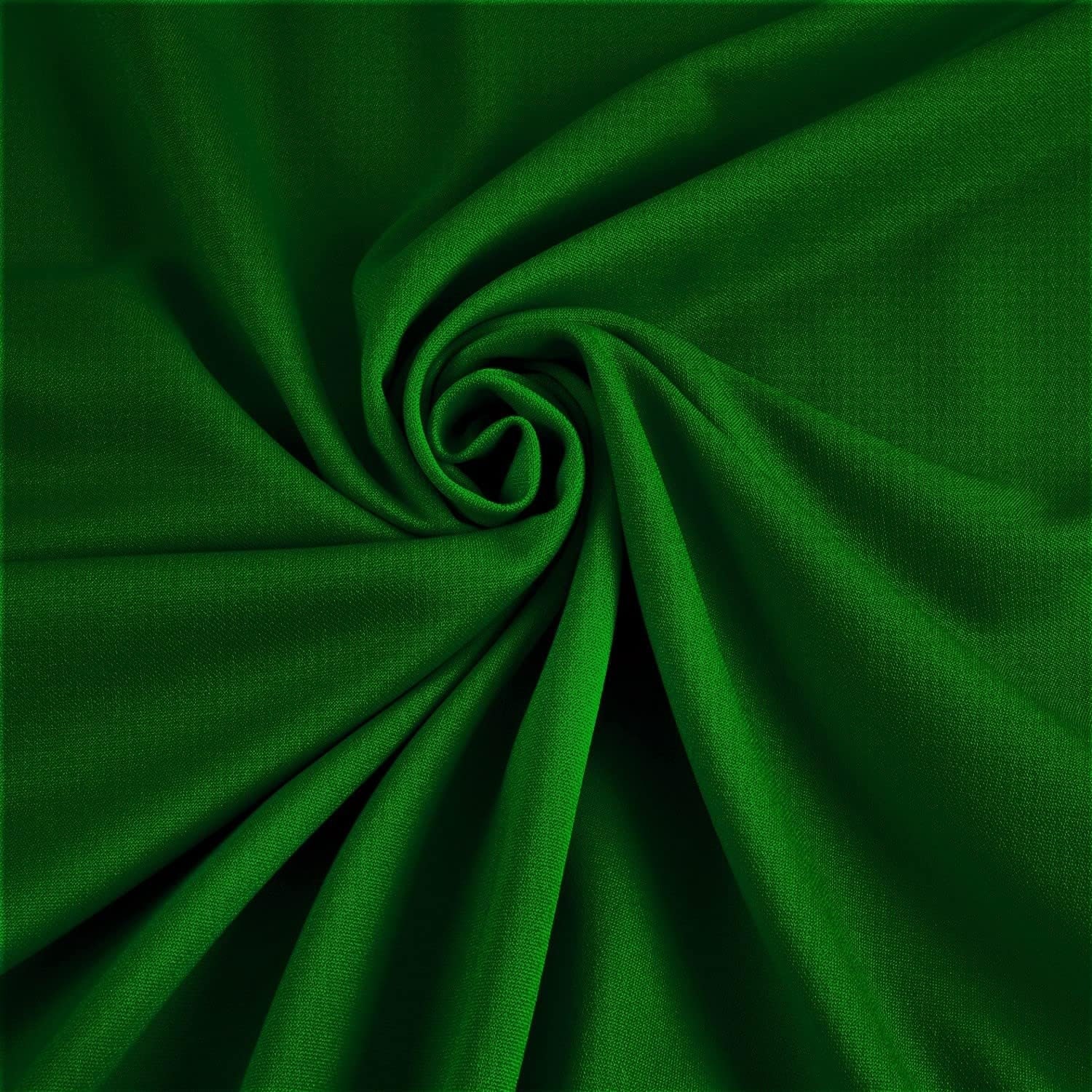 CV Linens 40 yds Satin Fabric Roll - Emerald Green