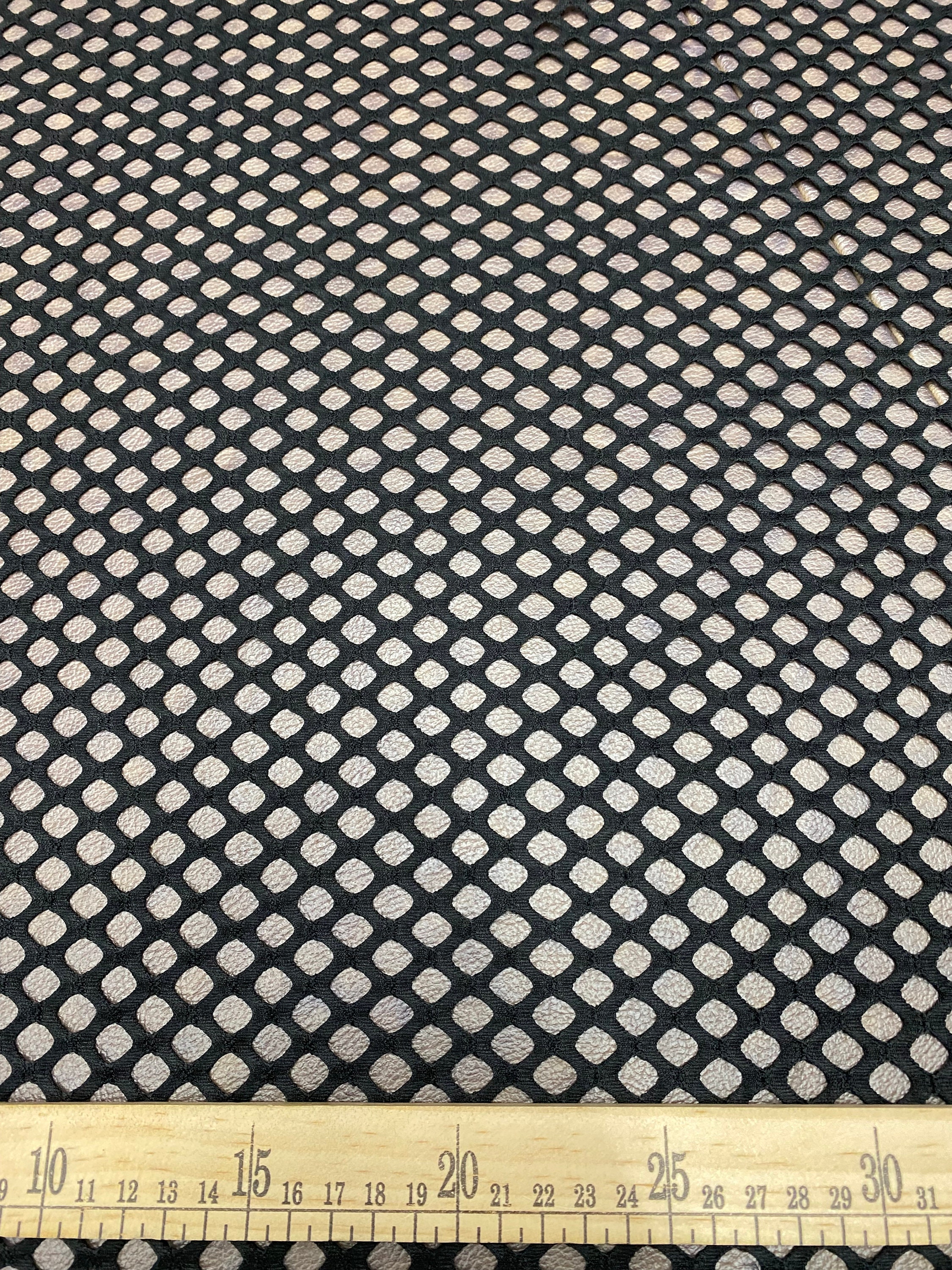 Small Micro Hole See Through Stretch Nylon Spandex Mesh Power Net Fabric  (Black)