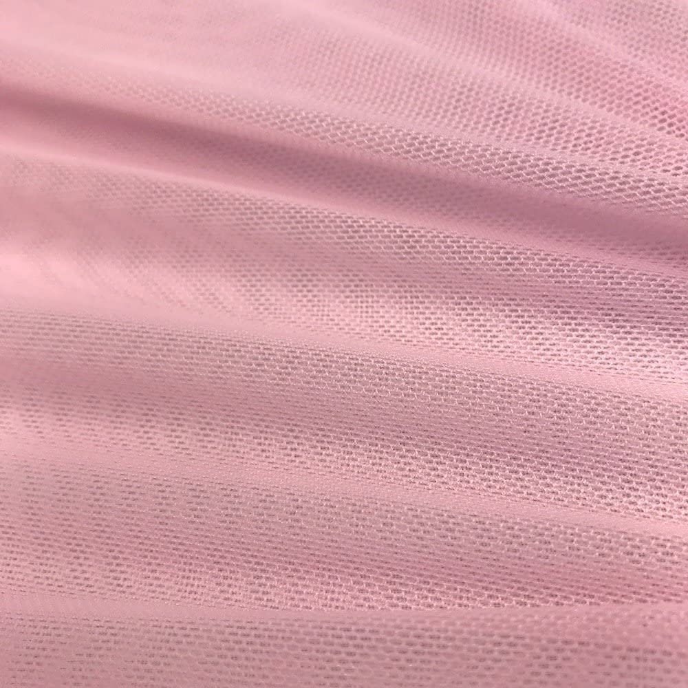 Baby Pink 58/60 Wide Small Micro Hole See Through Stretch Nylon Spandex  Power Mesh Fabric by the Yard. 