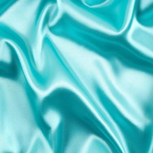 Aqua Green 60" Wide Matte Satin (Peau de Soie) Pele de seda Duchess Bridesmaid, Vestido, Tecido de cetim fosco por metro