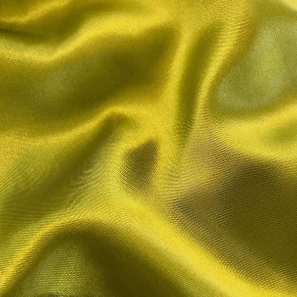 Avocado, 58"/60" Wide (Peau de Soie) Silk Skin Duchess Bridesmaid, Dress, Dull Satin Fabric