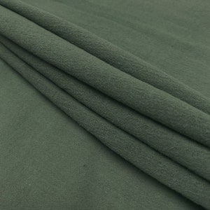 Dark Sage, 48/50" Wide 100% Lightweight Crushed Cotton     Gauze Fabric