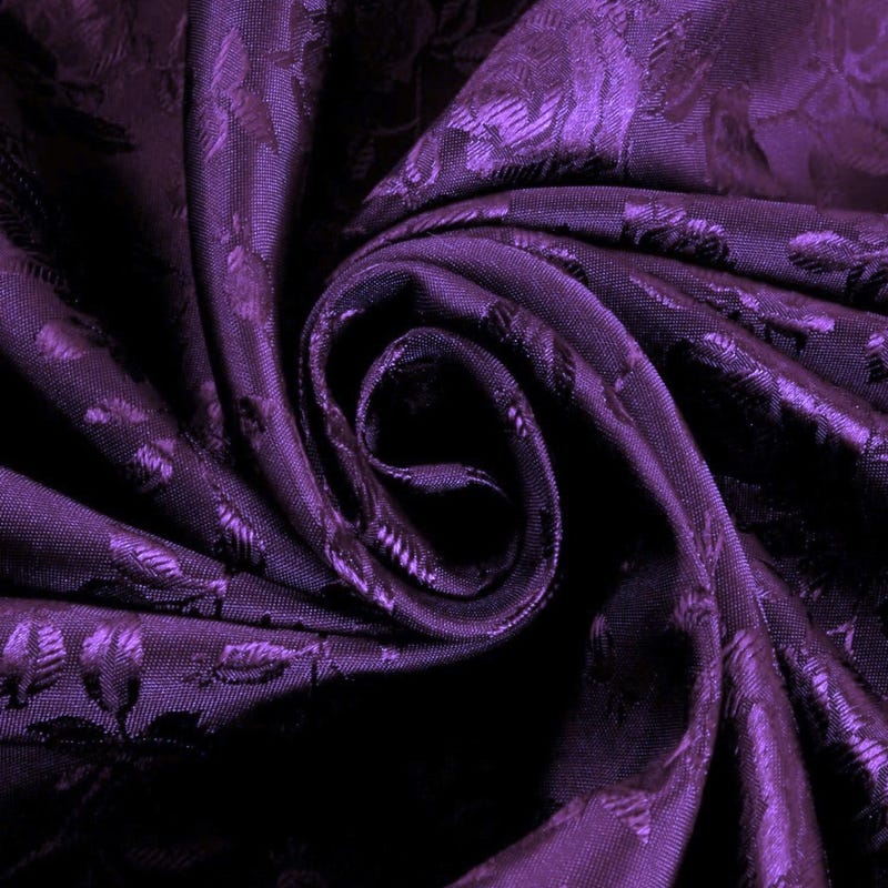 Eggplant Spun Silk Fabric