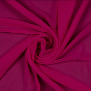 Magenta Chiffon Etsy