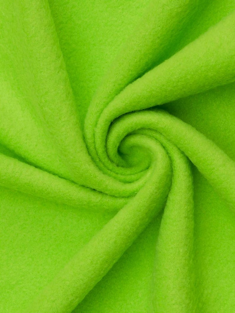 Lime Green 60 Wide Soft & Cozy Solid Antipill Polar Fleece Fabric by