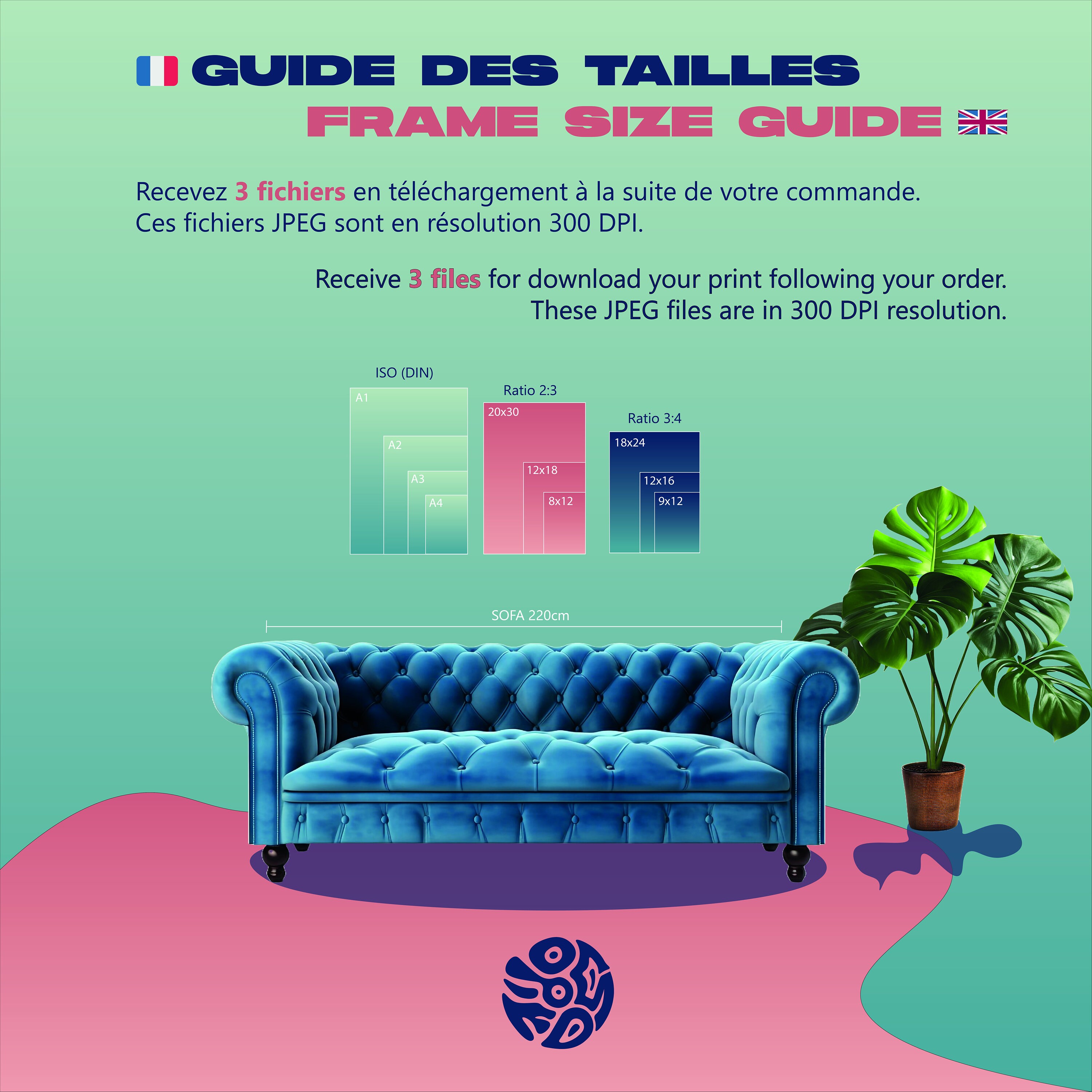 Boho Set of 2 Prints, Extra Large, Gallery Wall Art, Digital Wall Art