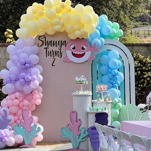 Baby Shark Theme Balloon Garland Kit Birthday Balloon Garland - Etsy