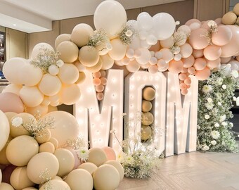 Mother’s day Balloon Garland Kit ONLY, Feliz día de la madre balloons garland kit,mother gift,mother decor.balloons diy kit,mom gift