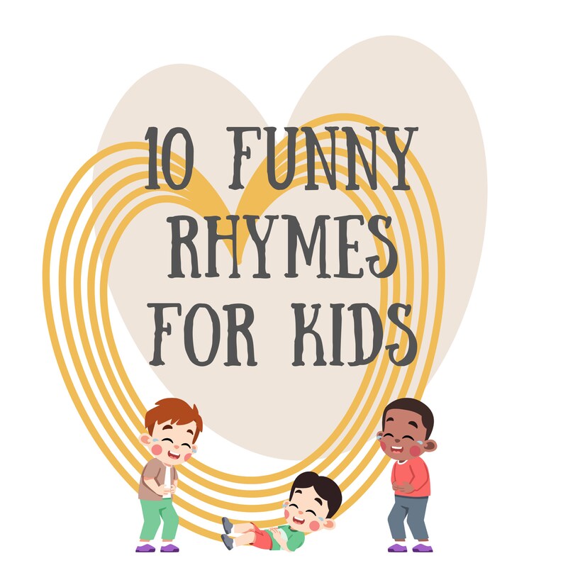 3 Funny Rhymes for Kids Printable Digital Funny Nursery Etsy