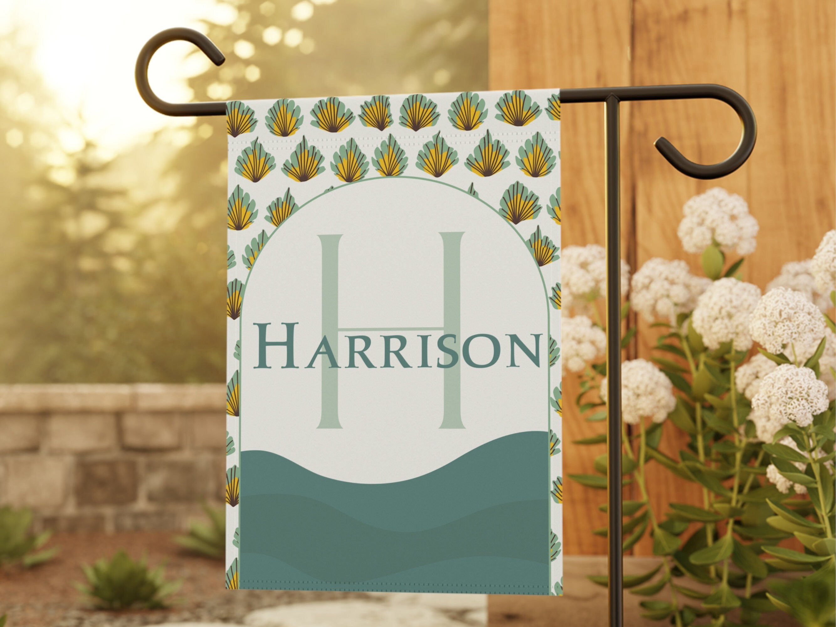 Discover ホームデコレーション カスタムガーデンフラッグ ボホ レトロ ギフト Personalized Garden Flags