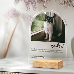 Cat Memorial Gift, Pet Memorial Plaque, Bespoke Photo Memorial, Pet Loss Gift, Dog Loss Sympathy Gift, Dog Remembrance Gift, Pet Bereavement