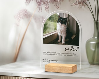 Personalized Pet Memorial Plaque: Custom Photo Acrylic Keepsake
