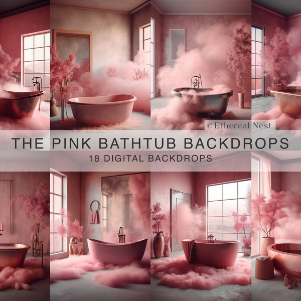 Pink Bathtub Etsy
