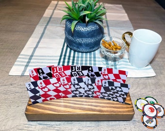 Card Holder, Wooden, Playing Cards