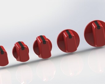 Universal Replacement Red Stove Knobs