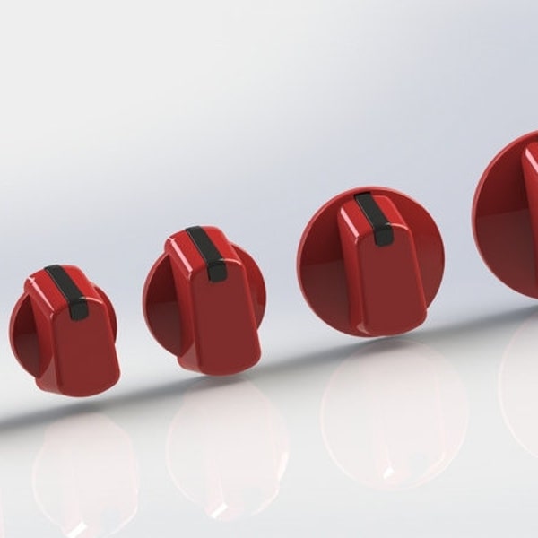 Universal Replacement Red Stove Knobs