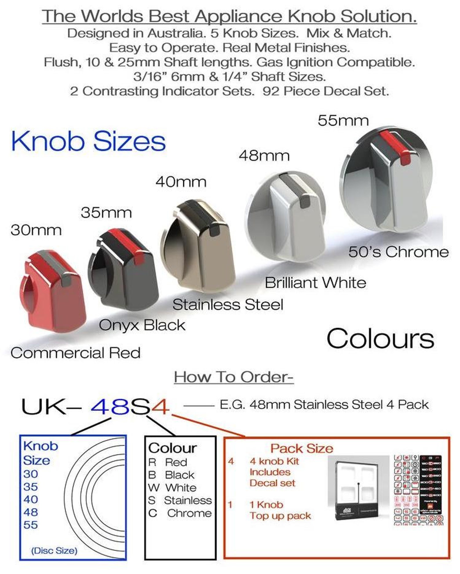 Universal Replacement Red Stove Knobs Etsy