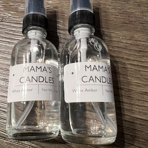 White Amber. Room/Bathroom Spray/Car Freshener/Room Freshener/Natural Air Freshener 2 oz.