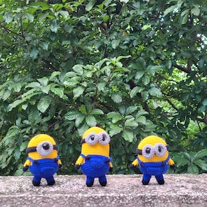 Crochet Minion Doll: Handmade Cartoon Character