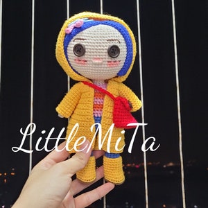Amigurumi doll, Cute doll for girl, Birthday gift, Christmas gift, Crochet doll for girl