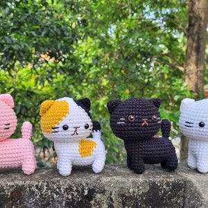 Cute cat crochet, Mini cat crochet, kitten crochet, stuffed kitten, kitten amigurumi, cat amigurumi