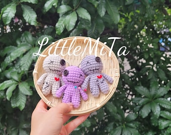 Handmade Crochet Voodoo Doll: Amigurumi Keychain