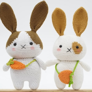 Rabbit crochet, Crochet Bunny, Stuffed Bunny, Crochet Bunny girl, Bunny Plushies, Rabbit amigurumi