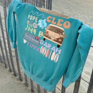 OBX POGUES Collage Patch Pullover Sweatshirt Coastal