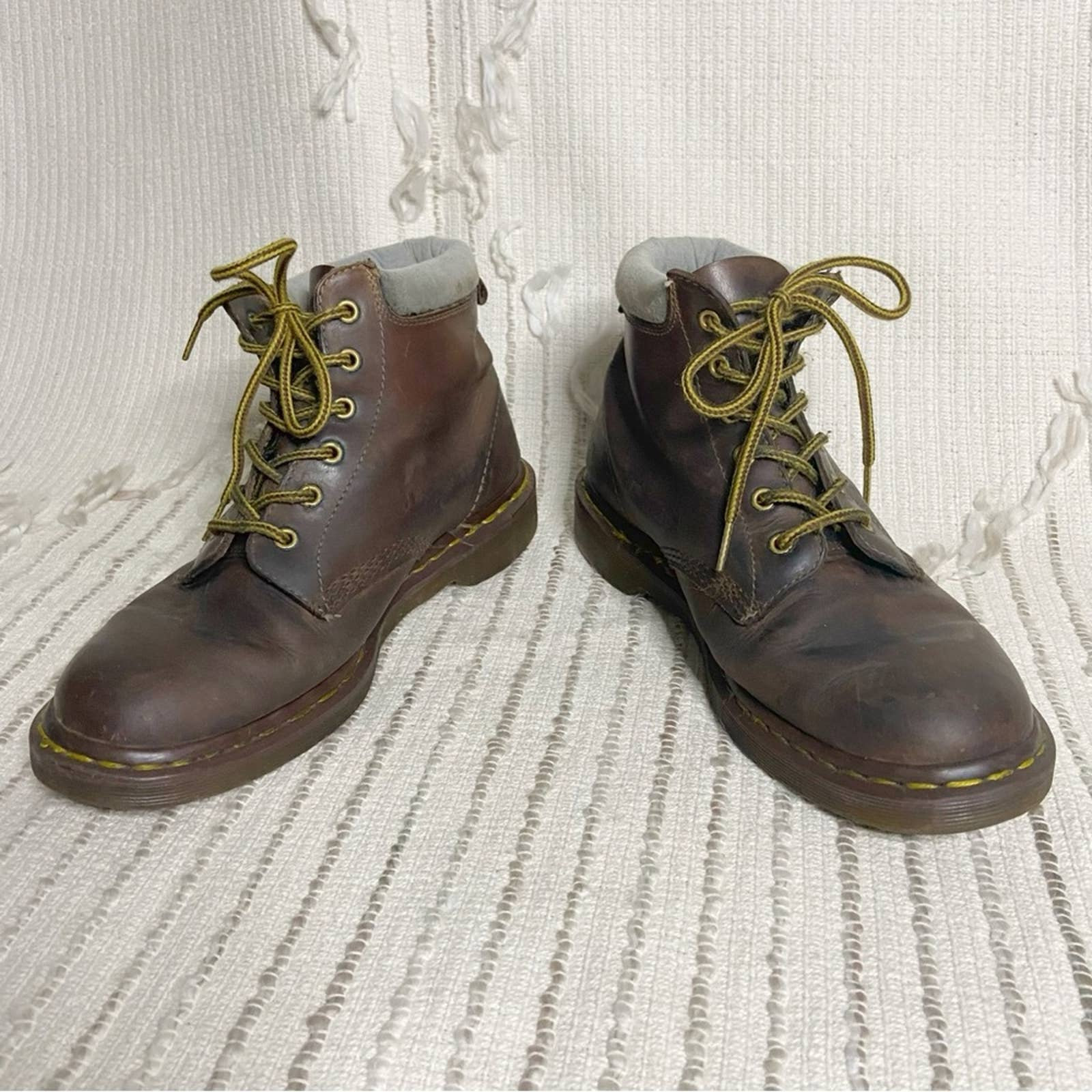 Dr. Martens 939 Ben Boot Crazy Horse Leather Lace up Boots Vintage