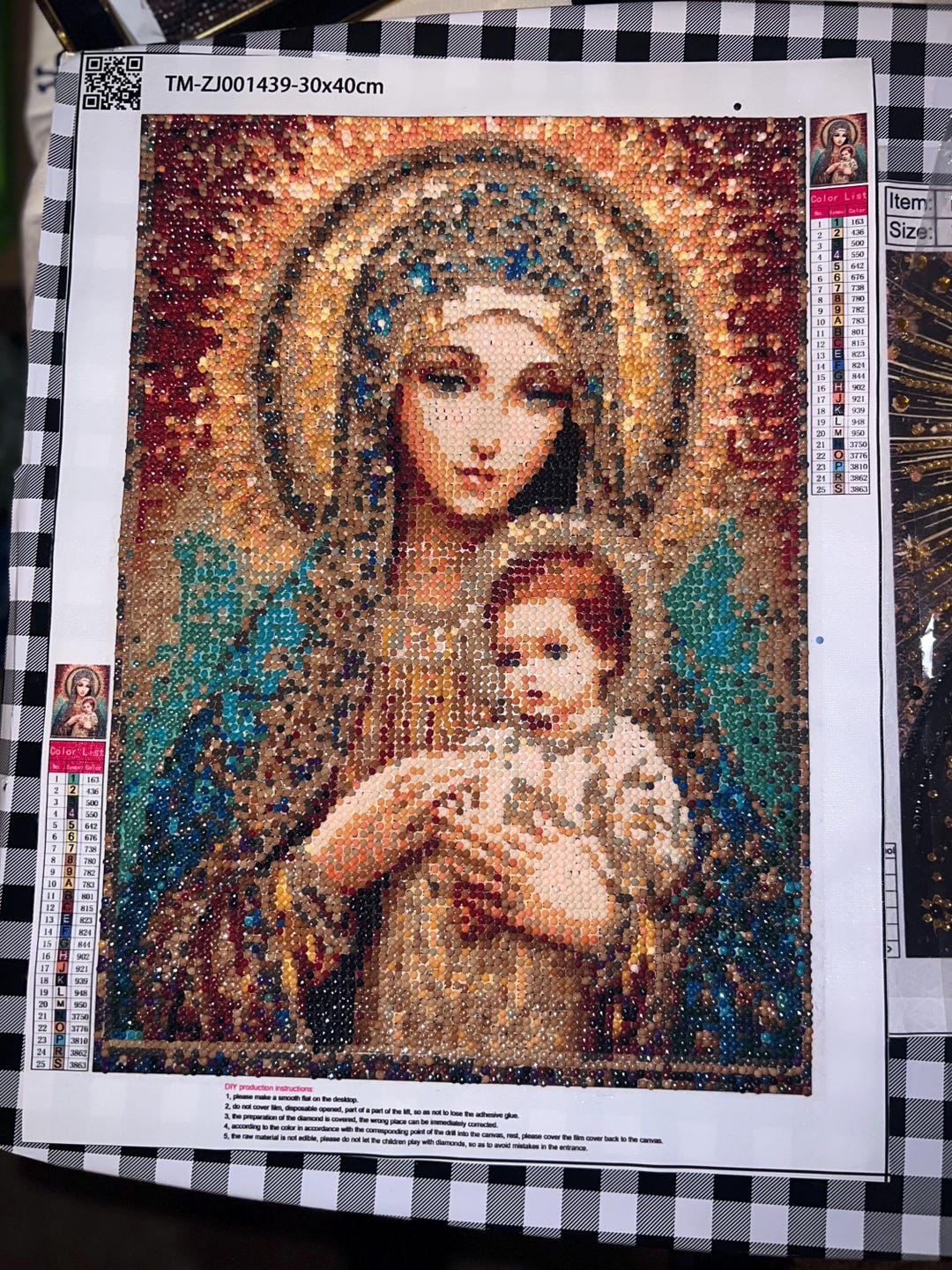 Finished Diamond Dot Art - Not Framed - Etsy