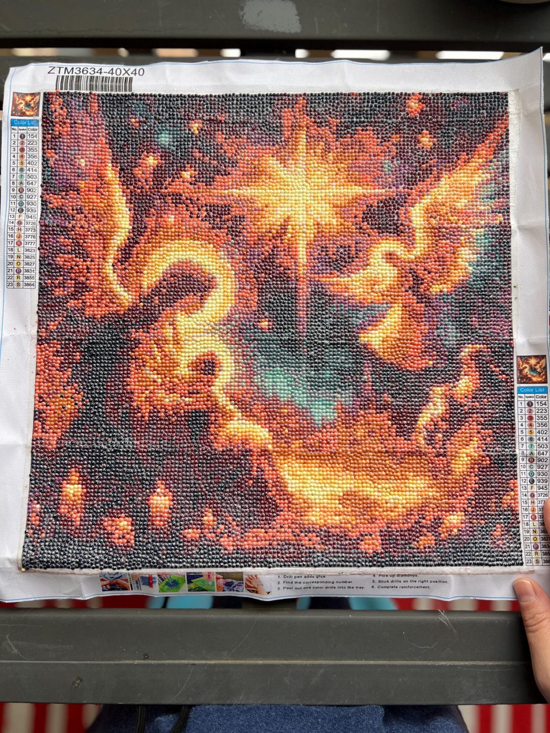 Completed Diamond Dot Art Painting Size 40cm X 40cm - Etsy