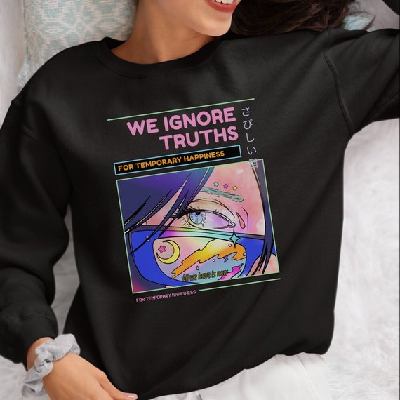 Felpa ispirata agli anime, estetica giapponese cool, design