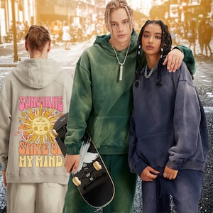 Sun faded hoodie - Etsy 日本