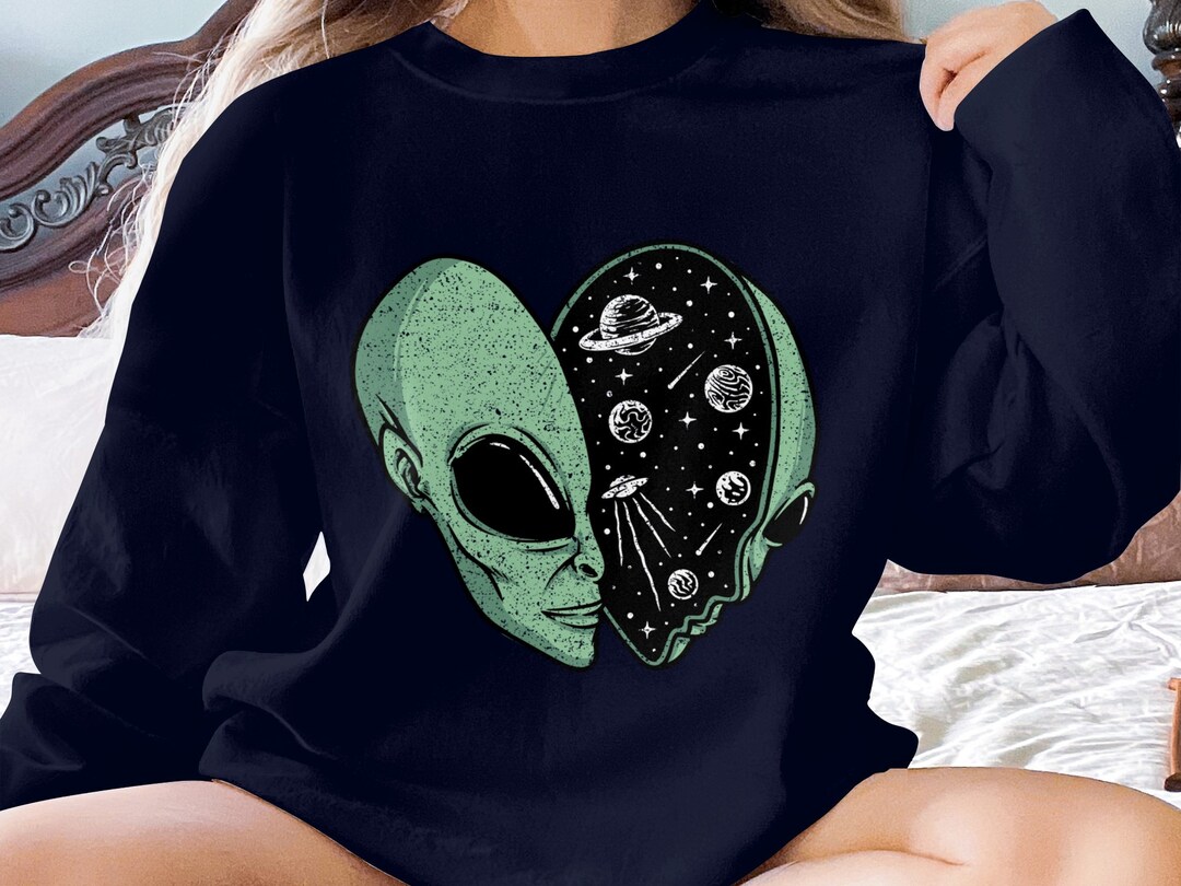 Inner Space Ufo Alien Sweater, Alien Lovers, Spaceship, NASA, Holiday ...
