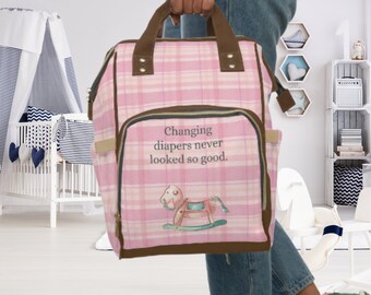 Multifunctional Diaper Backpack,  mother gift, nappy bag, new born bag, bag for mum, Mummy bag, mum gift