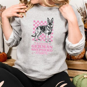 Badass German Shepherd Mom Sweatshirt Gift for Dog Lovers, Perfect German Shepherd Owner Gift, Cute Sweatshirt for Dog Moms