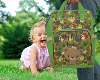 Multifunctional Diaper Backpack, Mama Bear, mother gift, nappy bag, new born bag, bag for mum, Mummy bag, mum gift
