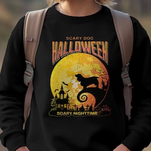 English Cocker Spaniel Dogs Halloween Shirt, Dogs Lover Gift, Ghost Dogs Sweatshirt, Halloween Dog, Halloween Crewneck, Pumpkin Sweater,