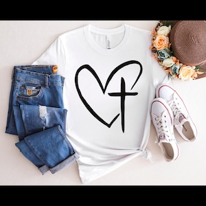 cross heart, christian heart cross, simple heart cross