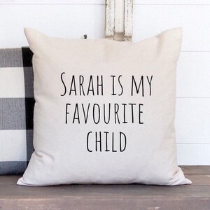 Funda de almohada infantil favorita, almohada divertida del Día del Padre, regalo divertido, regalo para papá, rivalidad entre hermanos de niños adultos, humorístico, regalo perfecto