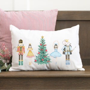 Christmas Nutcracker Pillow Cover, Nutcracker Decor, Christmas Ballet, Christmas Pillow Cover, Holiday Home Decorations, Christmas Gift