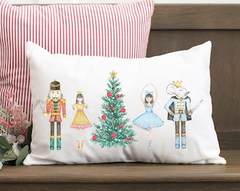 Christmas Nutcracker Pillow Cover, Nutcracker Decor, Christmas Ballet, Christmas Pillow Cover, Holiday Home Decorations, Christmas Gift