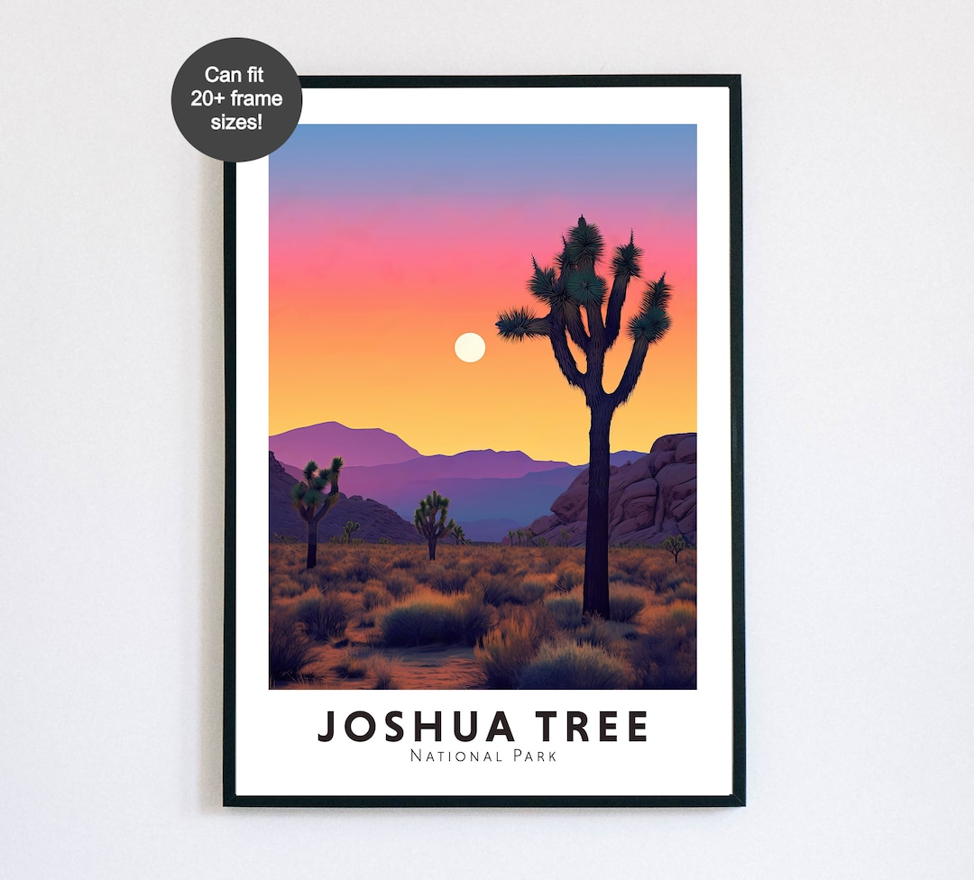 JOSHUA TREE National Park Poster Modern Wall Art Travel Poster - Etsy