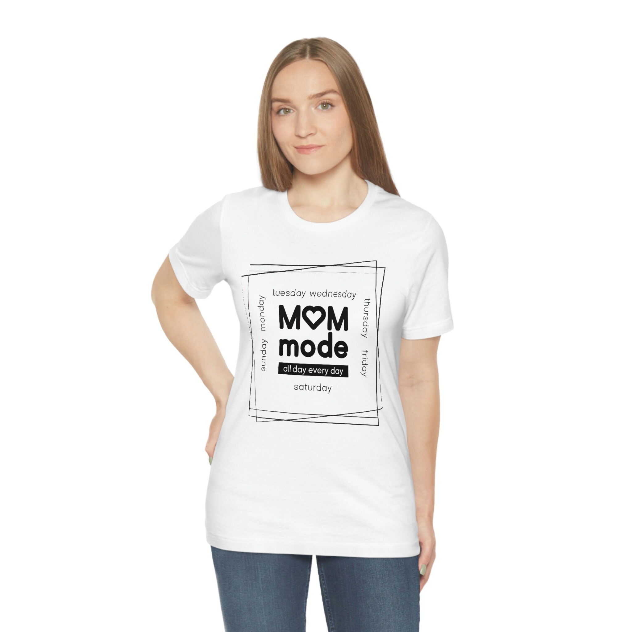 Mom Mode All Day Everyday T-shirt, Mom Mode Everyday Tee, - Etsy