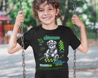 Kindness Bear Youth T-Shirt | Streetwear Graphic Tee