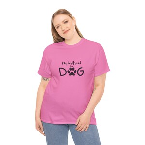 Dog Lover Unisex Tee Shirt, Best Friend Puppy Dog Cotton T-Shirt, Dogs Print Top, Animal Lover Graphic Tee, Pet Owner Gift